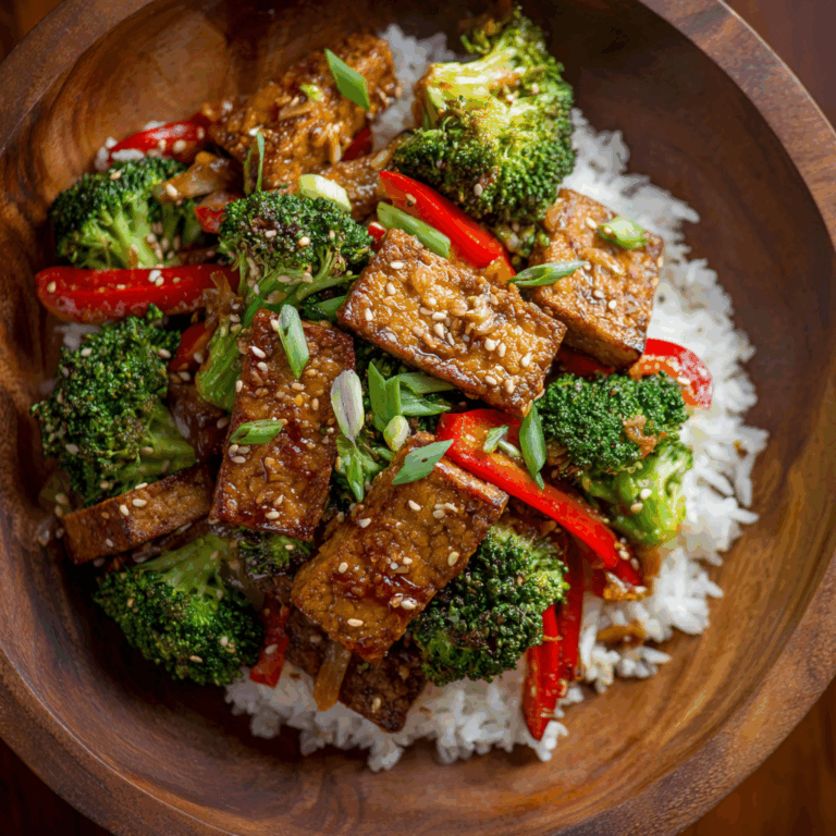 Tempeh Stir-Fry with Broccoli & Ginger